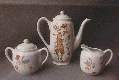 Painted Teaset by Christine Beth Stark